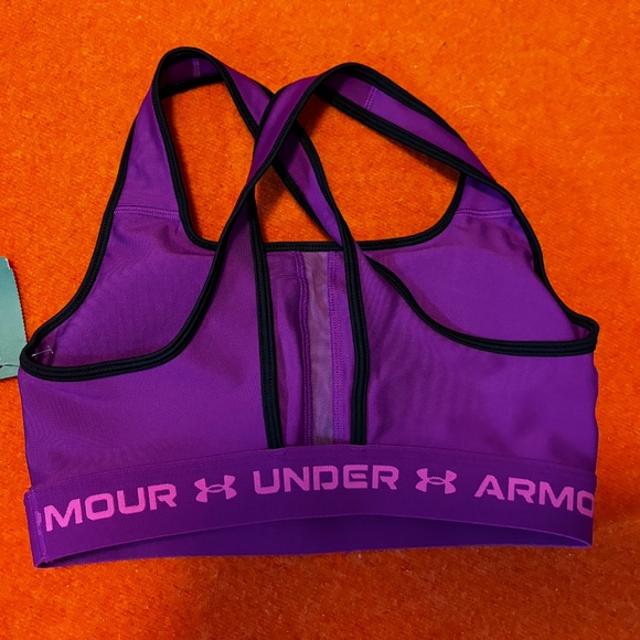 Under Armour crimson criss-cross straps bralette sports bra NWT - Picture 5 of 10